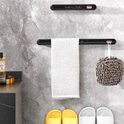 Platzsparender Handtuchhalter fürs Badezimmer – Kompakter Halter für Handtücher