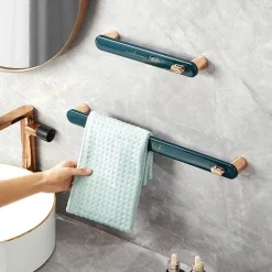 Platzsparender Handtuchhalter fürs Badezimmer – Kompakter Halter für Handtücher