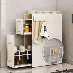 Platzsparender Küchen-Organizerschrank – kompakte Aufbewahrungslösung