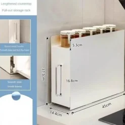 Platzsparender Küchen-Organizerschrank – kompakte Aufbewahrungslösung