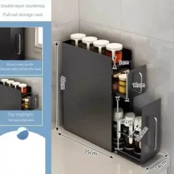 Platzsparender Küchen-Organizerschrank – kompakte Aufbewahrungslösung