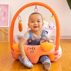 Plüsch-Babysitzerhöhung – Bequemer Kinderstuhl
