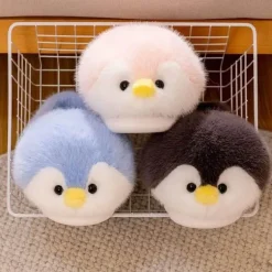 Plüsch-Hausschuhe „Happy Penguins“ – bequemes, gemütliches Schuhwerk