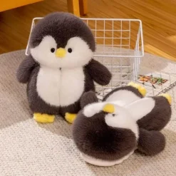 Plüsch-Hausschuhe „Happy Penguins“ – bequemes, gemütliches Schuhwerk
