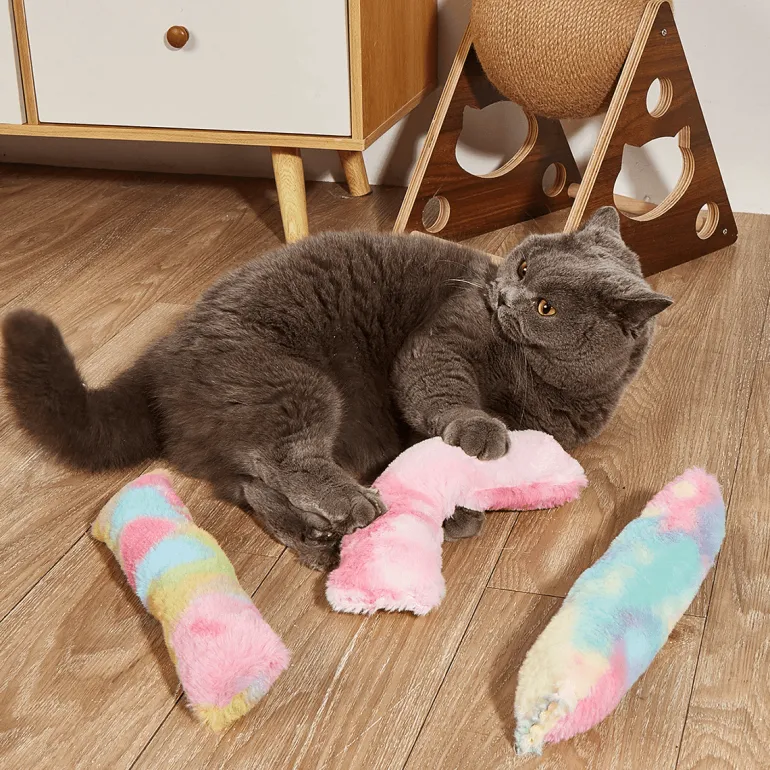 Plüsch-Katzenschwanz-Kissenspielzeug – entzückender Katzen-Akzent für die Inneneinrichtung