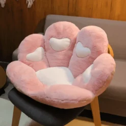 Plüschkissen mit Katzenpfotenmotiv – süßes, buntes Sitzkissen für Haustiere