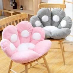 Plüschkissen mit Katzenpfotenmotiv – süßes, buntes Sitzkissen für Haustiere
