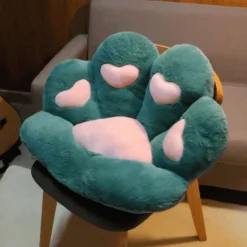 Plüschkissen mit Katzenpfotenmotiv – süßes, buntes Sitzkissen für Haustiere