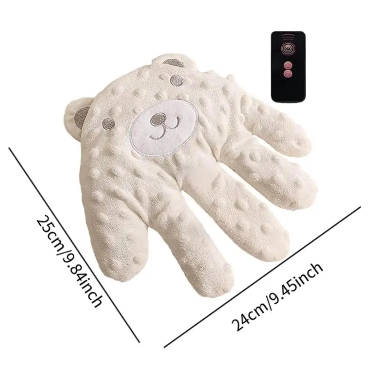 Plüsch-Kuschelbär-Schlafspielzeug – weicher automatischer Baby-Schnuller