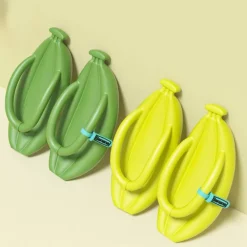 Plush Banana Flip Flops – Bequeme, weiche EVA-Sandalen