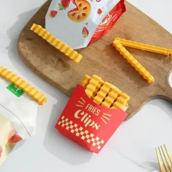 Pommes Frites Verschlussklammern - Lebensmittel Frischhalteklammern