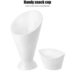 Pommes-Frites-Halter mit Soßenbechern - Snack- und Dip-Behälter