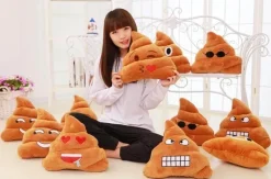 Poop Emoji Kissen - Lustiges Plüschkissen