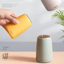 Pop-up-Zahnstocherspender für einfachen Zugriff und elegante Aufbewahrung