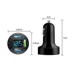 4-Port USB-Autoladegerät - Schnellladegerät-Adapter