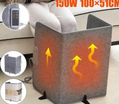 Portable Electric Folding Space Heater - Compact Warmth for Home Office