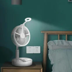 Portable Remote Control Air Conditioner Humidifier with LED Light - Compact Cooling Solution