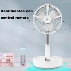 Portable Remote Control Air Conditioner Humidifier with LED Light - Compact Cooling Solution