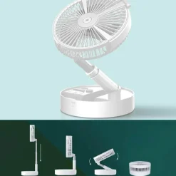 Portable Remote Control Air Conditioner Humidifier with LED Light - Compact Cooling Solution