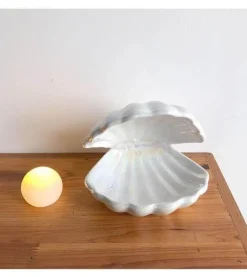 Portable Shell Night Light - Decorative Pearl Lamp