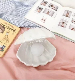 Portable Shell Night Light - Decorative Pearl Lamp