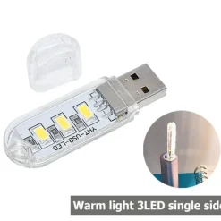 Portable USB LED Night Light - Soft Glow Lamp