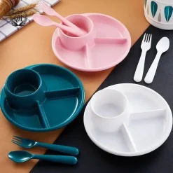 Portionskontrolle, unterteilter Mahlzeitenplaner-Teller – Leitfaden für gesunde Ernährung