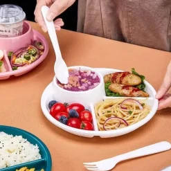 Portionskontrolle, unterteilter Mahlzeitenplaner-Teller – Leitfaden für gesunde Ernährung