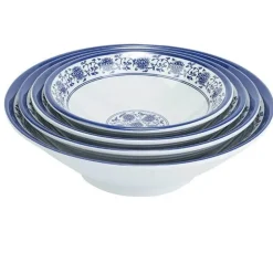 Porzellan-Geschirrset - Blau-weißes Imitationsgeschirr