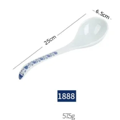 Porzellan-Geschirrset - Blau-weißes Imitationsgeschirr
