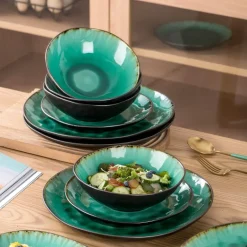 Porzellan-Geschirrset - Elegantes Geschirr für Zuhause