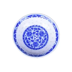 Porzellangeschirr-Set mit Drachenmuster – Blau-weiße Essteller