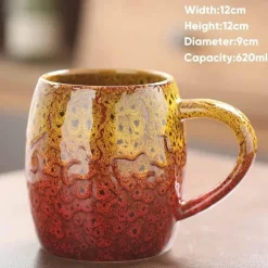 Porzellantasse mit großem Fassungsvermögen – Keramiktasse für Kaffee und Tee fürs Büro