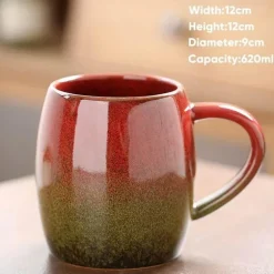 Porzellantasse mit großem Fassungsvermögen – Keramiktasse für Kaffee und Tee fürs Büro