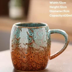 Porzellantasse mit großem Fassungsvermögen – Keramiktasse für Kaffee und Tee fürs Büro