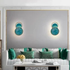 Post Modern Turquoise Elegant Wall Lamp