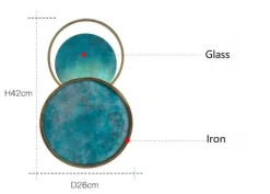 Post Modern Turquoise Elegant Wall Lamp