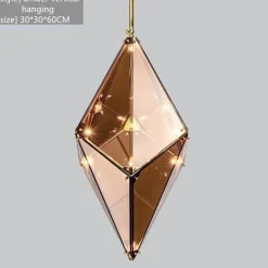 Post-Modern Geometric Chandelier - Stylish Hanging Lamp