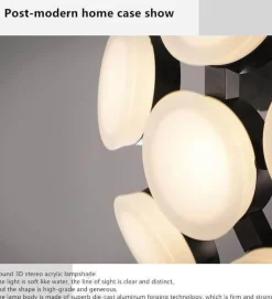 Postmodern Nordic LED Half Star Chandelier - Modern Lighting Fixture