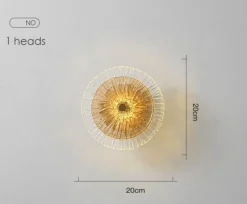 Postmoderne Glaswandlampe – Elegante, stilvolle Beleuchtungsvorrichtung