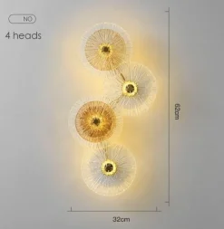 Postmoderne Glaswandlampe – Elegante, stilvolle Beleuchtungsvorrichtung