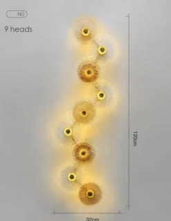 Postmoderne Glaswandlampe – Elegante, stilvolle Beleuchtungsvorrichtung