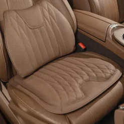 Premium-Autositzkissen aus Leder – atmungsaktive Komfortunterstützung