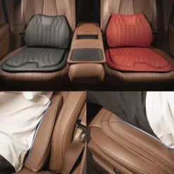 Premium-Autositzkissen aus Leder – atmungsaktive Komfortunterstützung