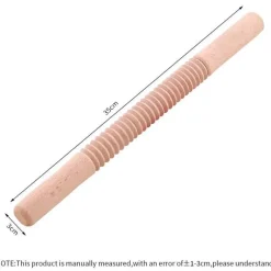 Präge-Nudelholz für wunderschön dekoriertes Gebäck, Backwerkzeug aus Holz