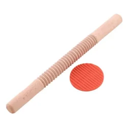 Präge-Nudelholz für wunderschön dekoriertes Gebäck, Backwerkzeug aus Holz