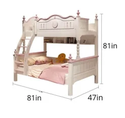 Prinzessinnen-Schloss-Etagenbett – Märchenhafte Kindermöbel