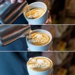 Professioneller Milchaufschäumkrug aus Edelstahl für Lattes und Cappuccinos