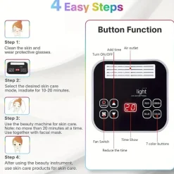 Professionelles LED-Lichttherapiegerät – 7-Farben-Gesichts- und Anti-Aging-Gerät