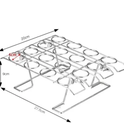 Präsentationsständer für Eistüten – Back- und Kühlständer aus Edelstahl